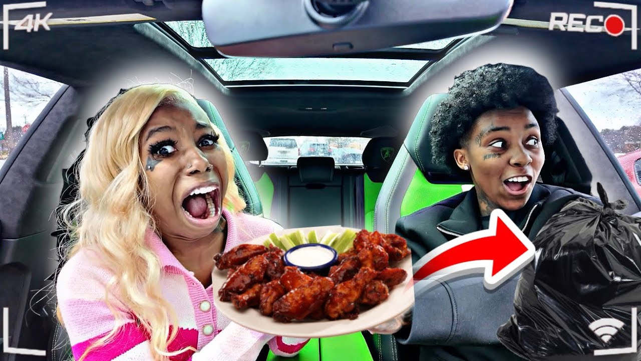 THROWING FIANCÉE FOOD IN TRASH MID MUKBANG PRANK 😱 * HILARIOUS * 