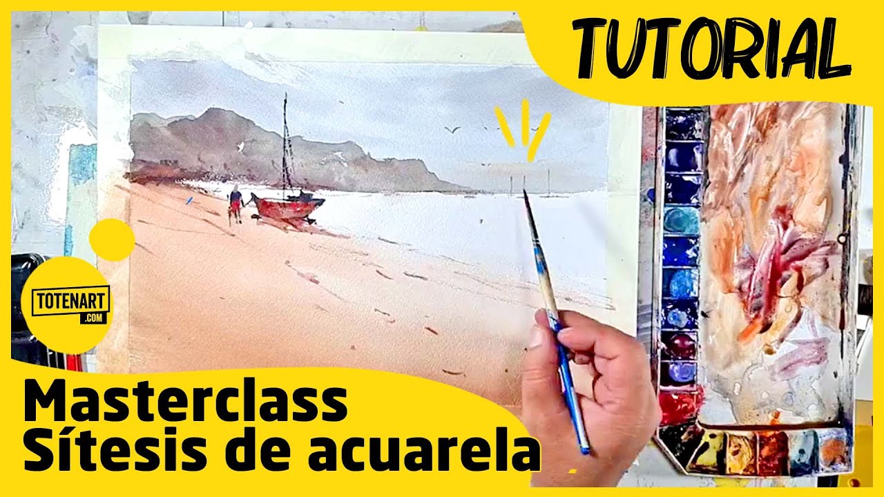 Síntesis de acuarela 🖌️ Masterclass con Miguel Torrus | totenart.com
