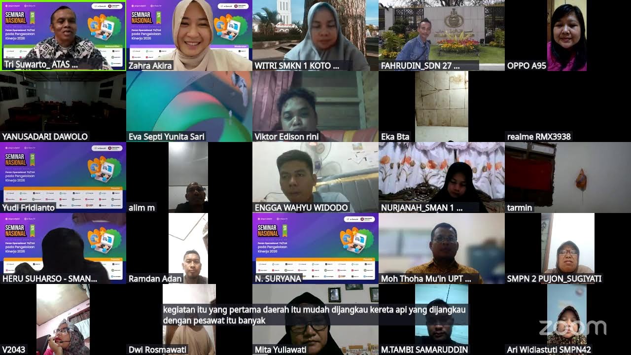 SEMINAR NASIONAL : Peran Operasional TU/TAS pada Pengelolaan Kinerja 2026