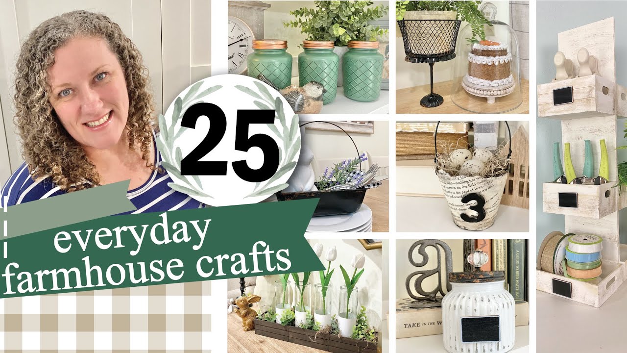 25 EASY Dollar Tree DIYs (Farmhouse) Home Decor Craft Projects