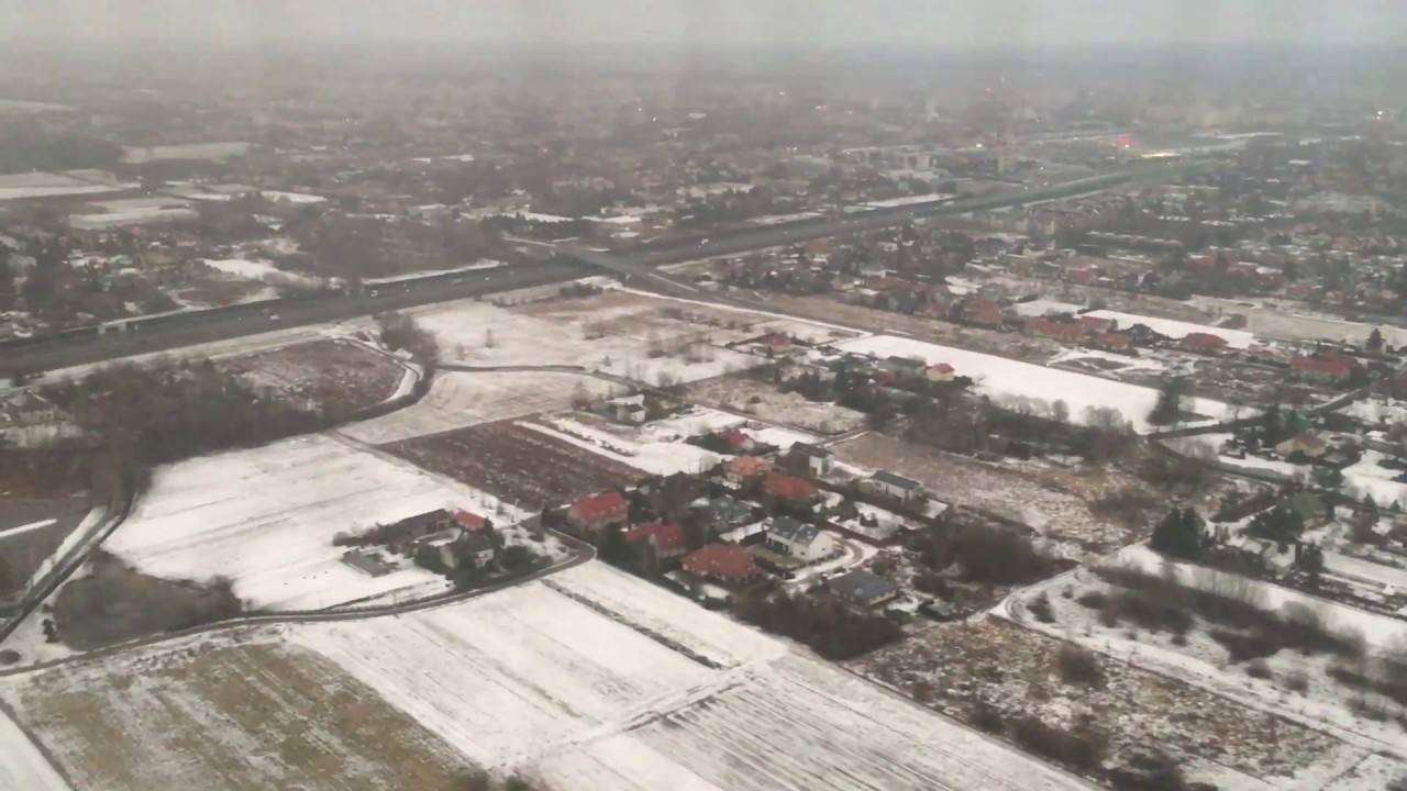 Landing at Warsaw Chopin Airport, Poland - 4th January, 2016