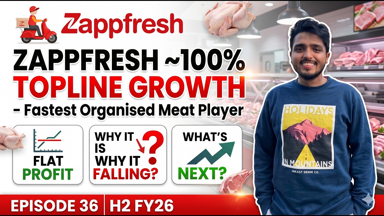 Zappfresh ~100% Topline Growth - Fastest Organised Meat Player| Why it is falling? What's next?