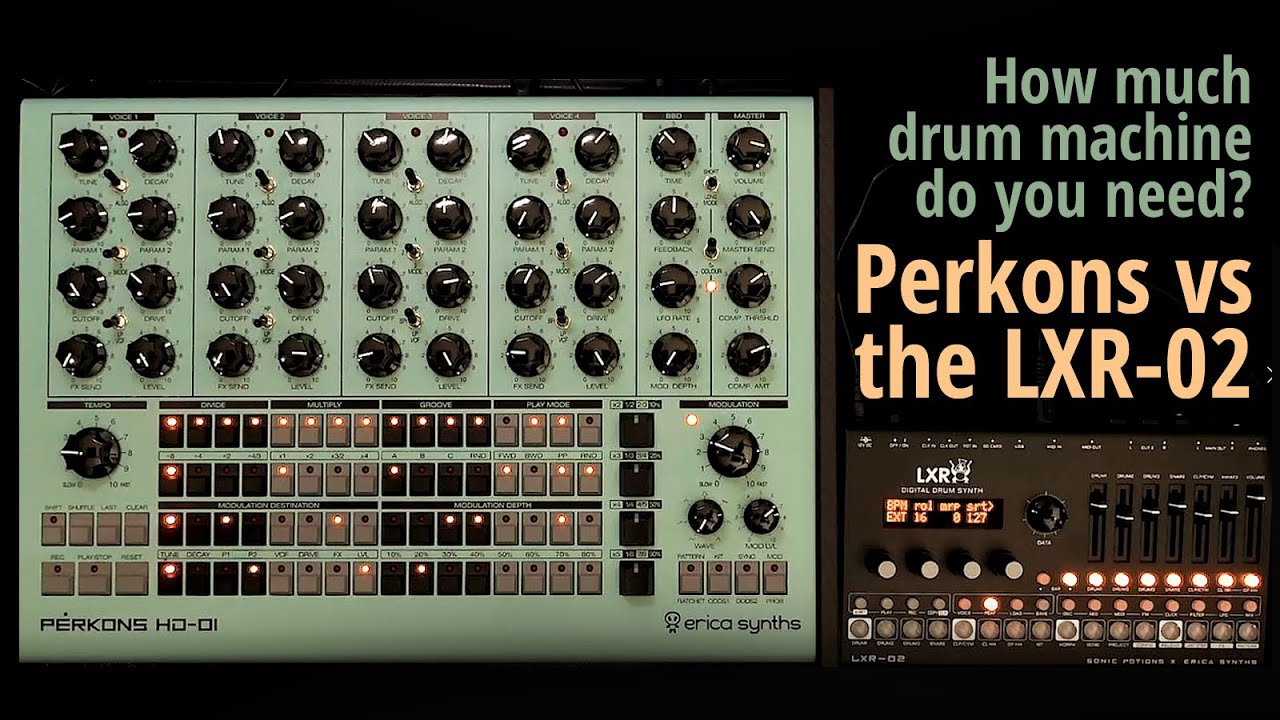 How much drum machine do you need? Perkons vs the LXR-02