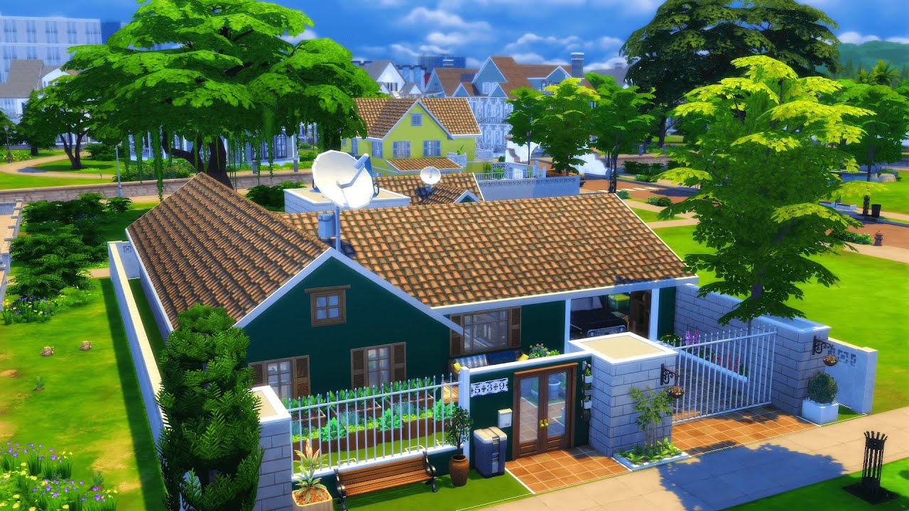 Casa Brasileira Térrea Povoando NewCrest | The Sims 4 (Speed Build)