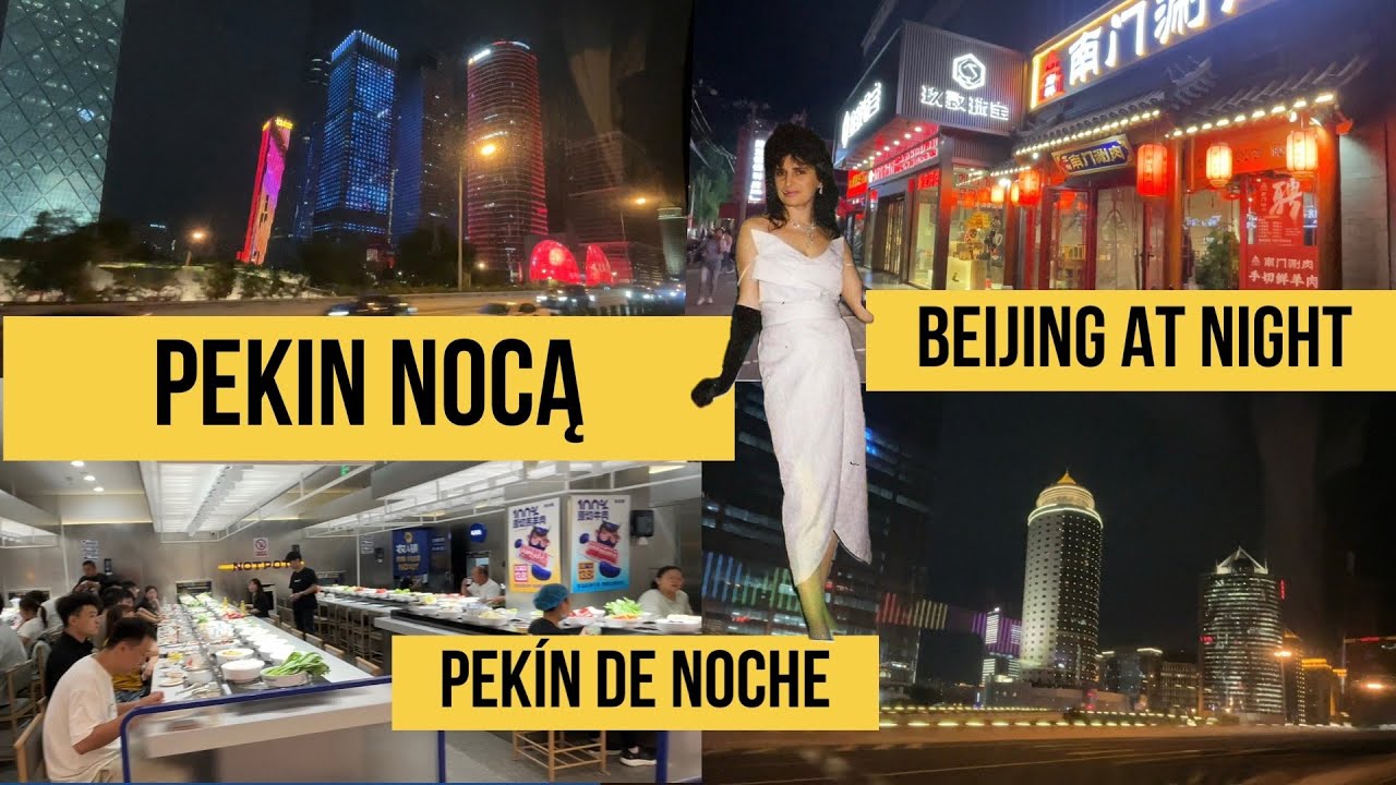 China 2025. PEKIN NOCĄ. Czy Chiny nie żałują prądu na oświetlenie miast? Co w sklepach, ceny? #2, 4K