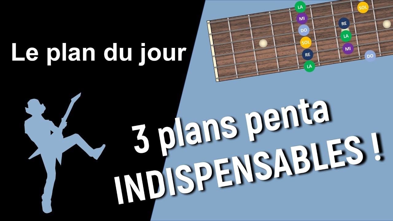 3 plans avec la pentatonique mineure pour improviser à la guitare