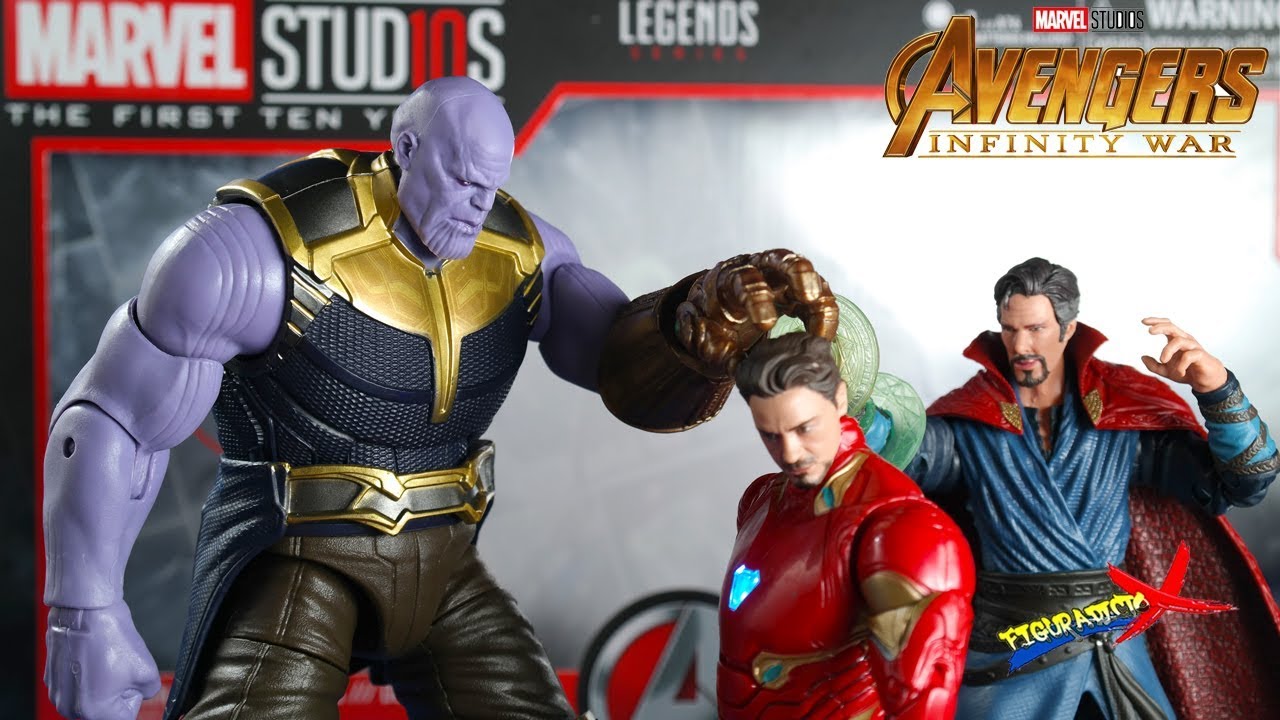 Review Thanos Iron Man Dr Strange Avengers Infinity War 3 Pack Marvel Legends First 10 Years Español