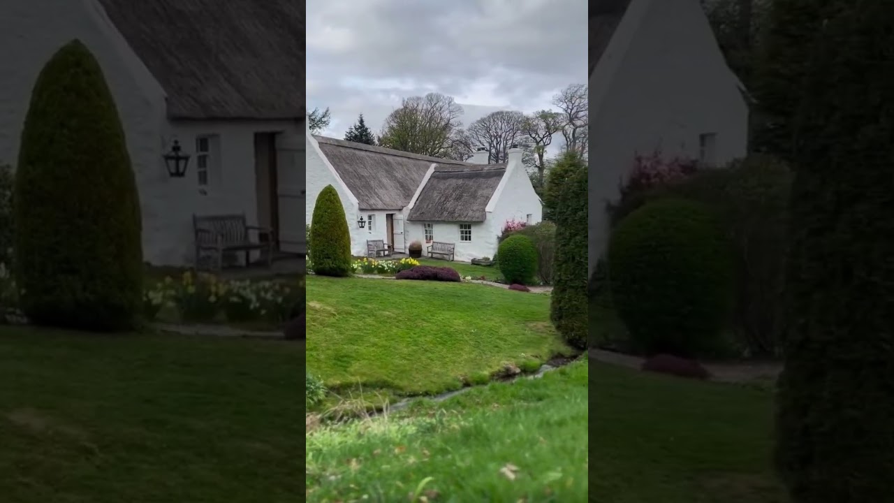 Swanston Village, 18th century group of inhabited thatched cottages, Pentland Hills, Edinburgh