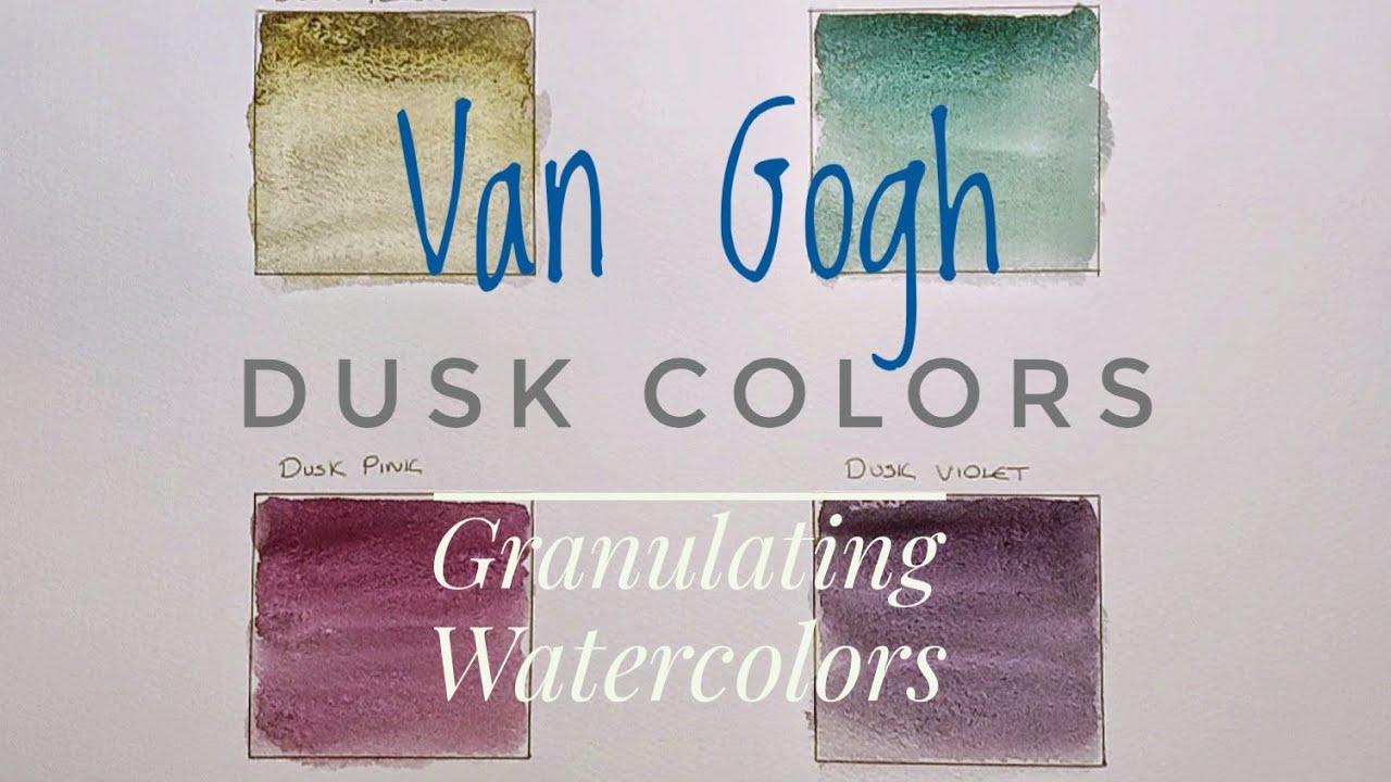 Van Gogh Dusk Colors Highly Granulating Watercolors