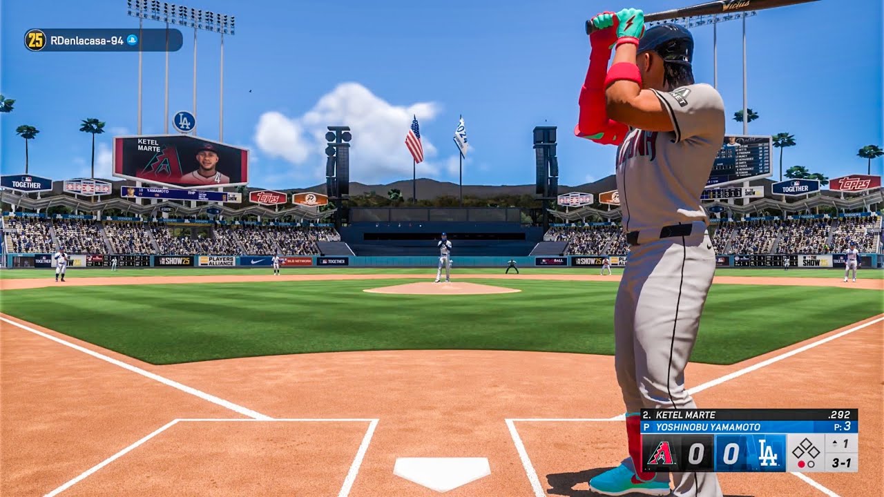 Dbacks vs Dodgers MLB The Show 25 Online PS5 Gameplay