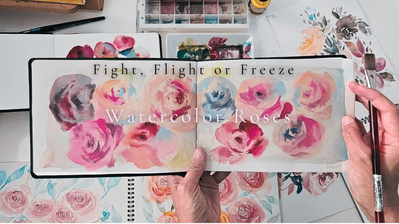 How I try to stand out from the typical C-curve watercolor rose that every floral artist starts with