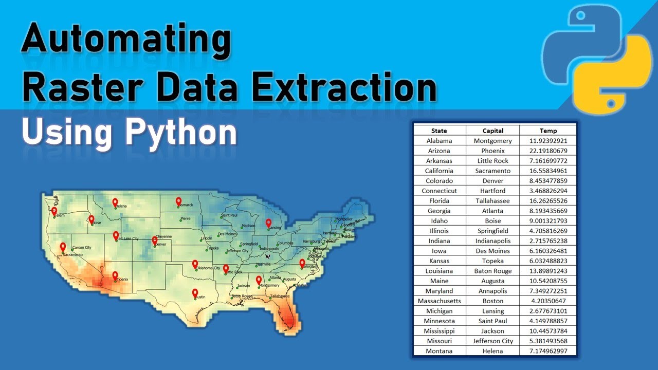 Automating Raster Data Extraction using Python