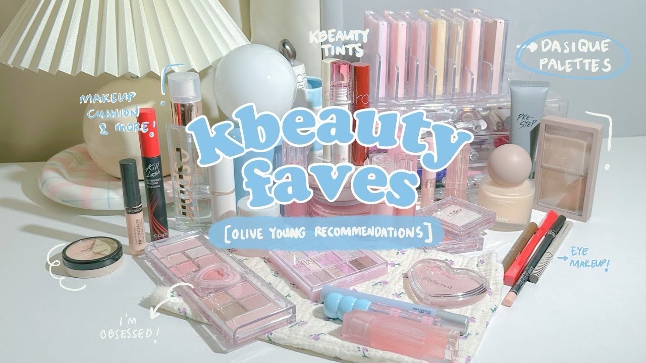 KBEAUTY MAKEUP FAVES 🩵 My Olive Young Recos 👯‍♀️ The best products I've tried! | dicadaily