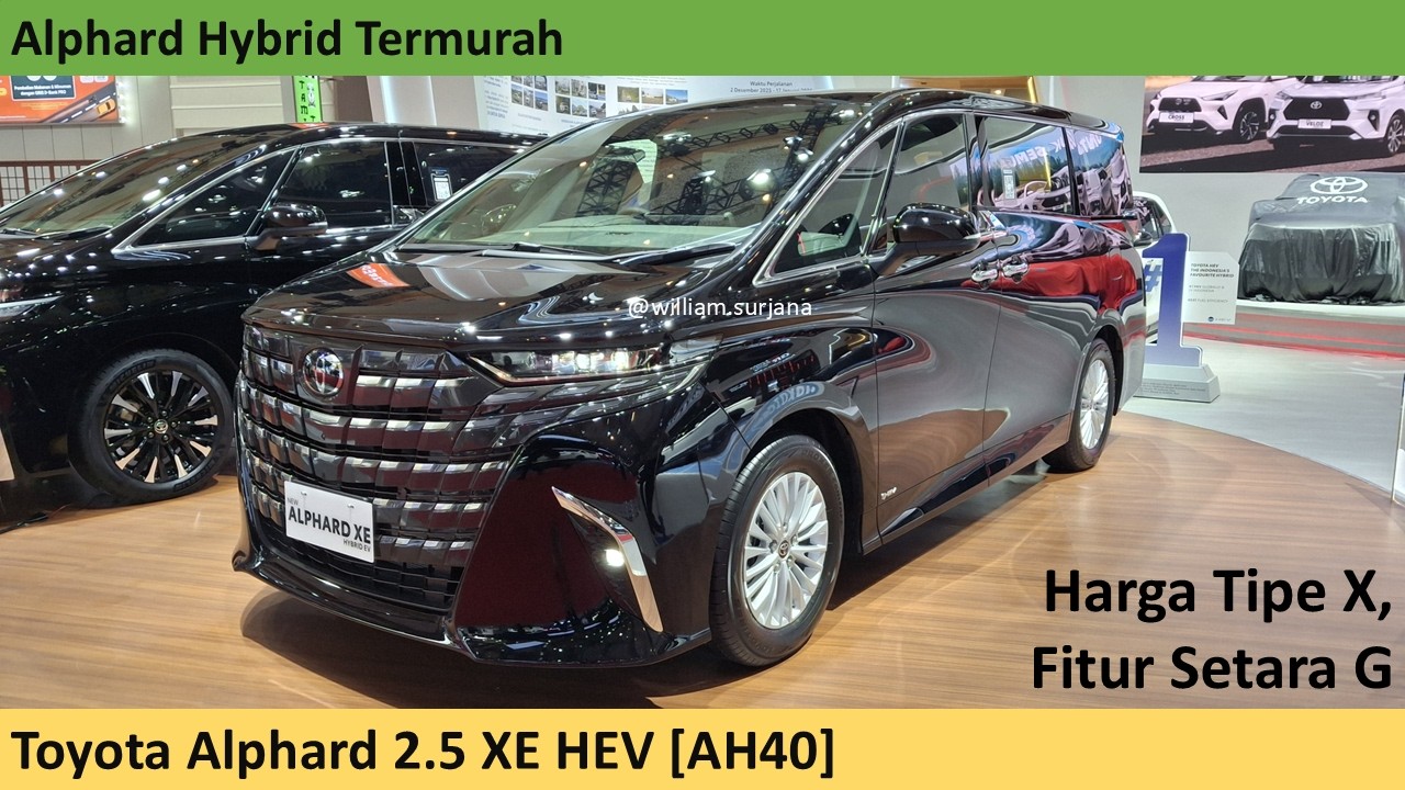 Toyota Alphard XE HEV [AH40] review - Indonesia