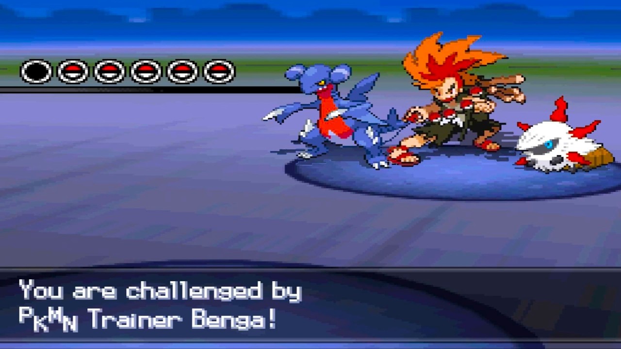 Pokemon Blinding White 2 - vs Rival Benga (2nd Battle, Hardcore Mode)