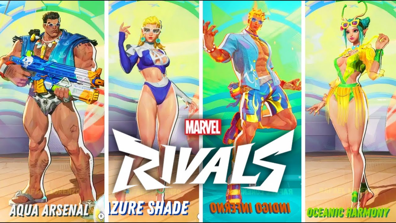 MARVEL RIVALS SEASON 1-4 - ALL Characters & Skins comparison Animations HD 1080p 60 fps