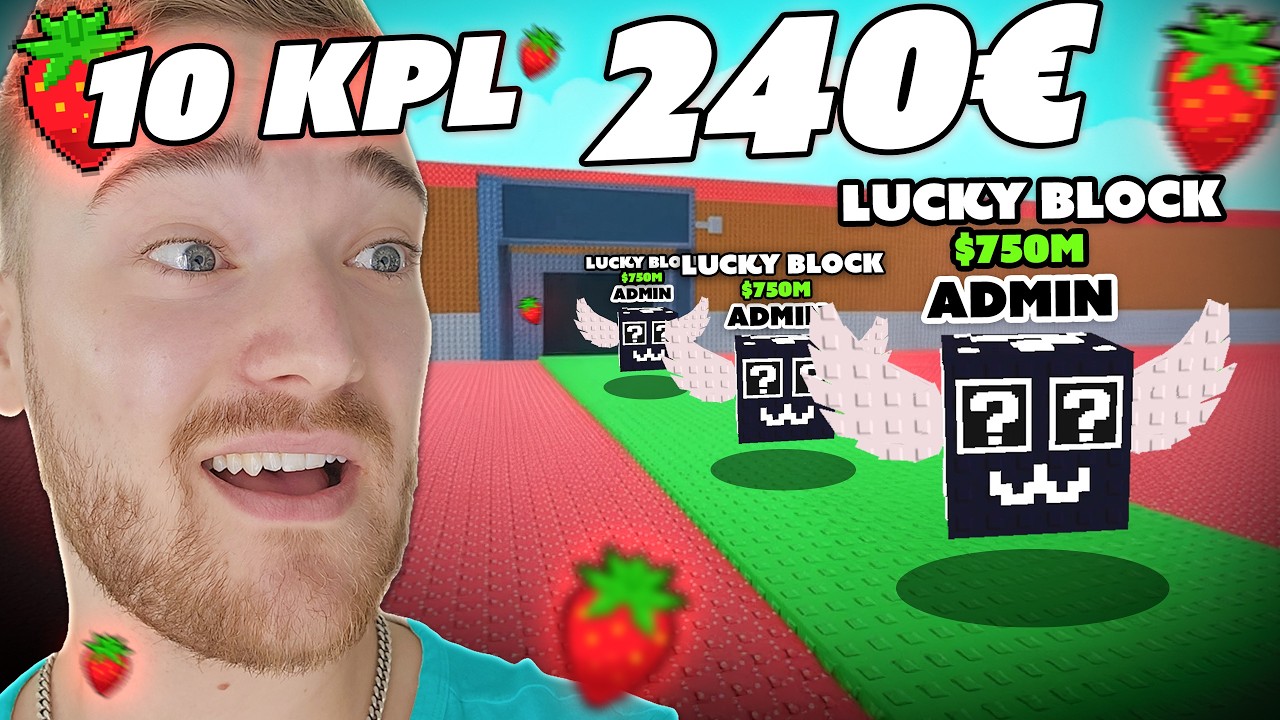 Avasin 10 Lucky Blockia (240€ arvosta) 😳 | Steal a Brainrot