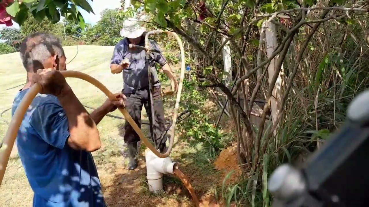 Perfuração poço artesiano 25 metro no barro vazão não satisfatória 