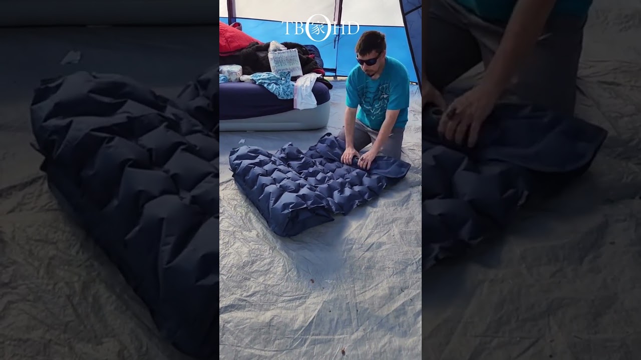 ⛺ Perfect Camping Companion: Thick Self Inflating Sleeping Mat#campinggear #outdooradventure