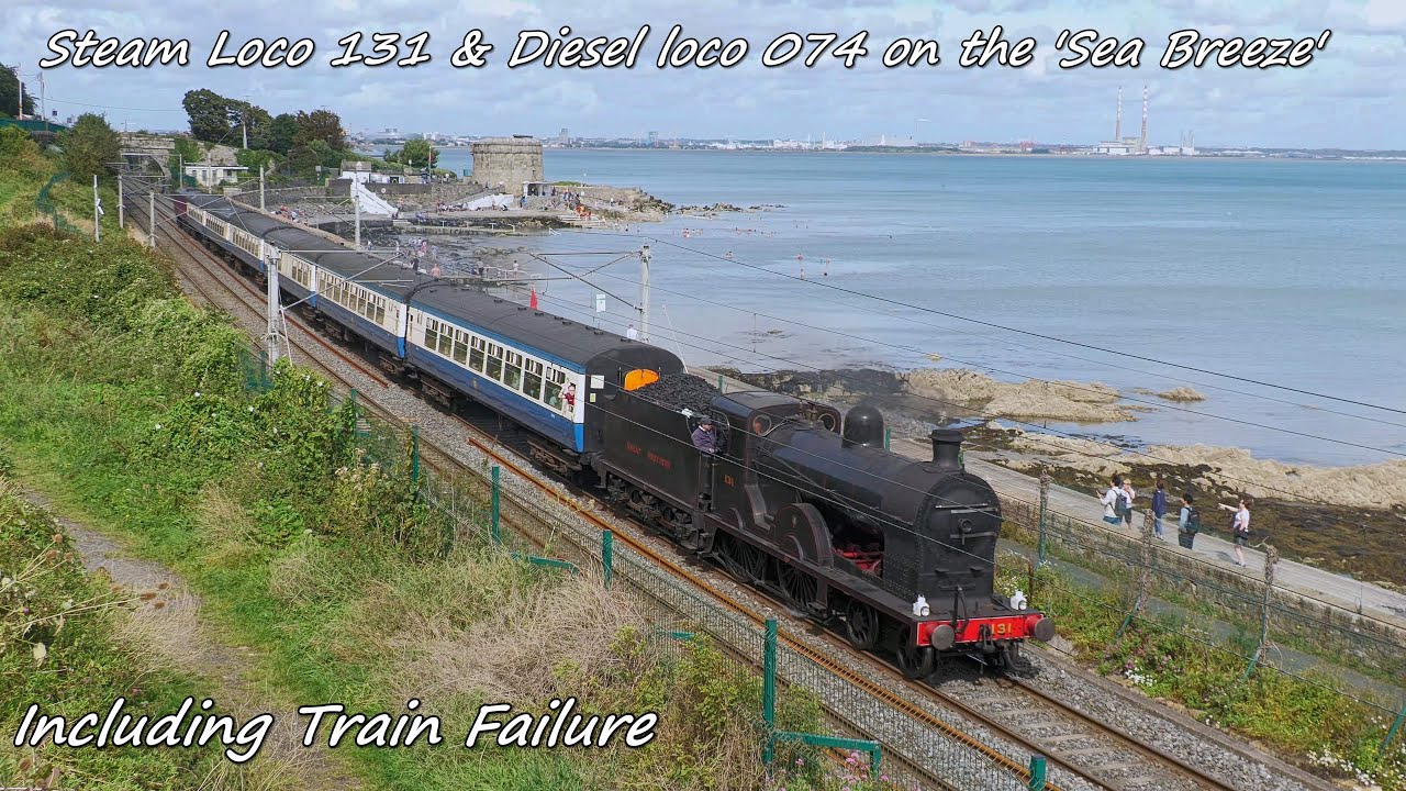 Steam Loco 131 & 071 class loco (074) on the 'Sea Breeze' Tour  - 20th & 22nd August 2023