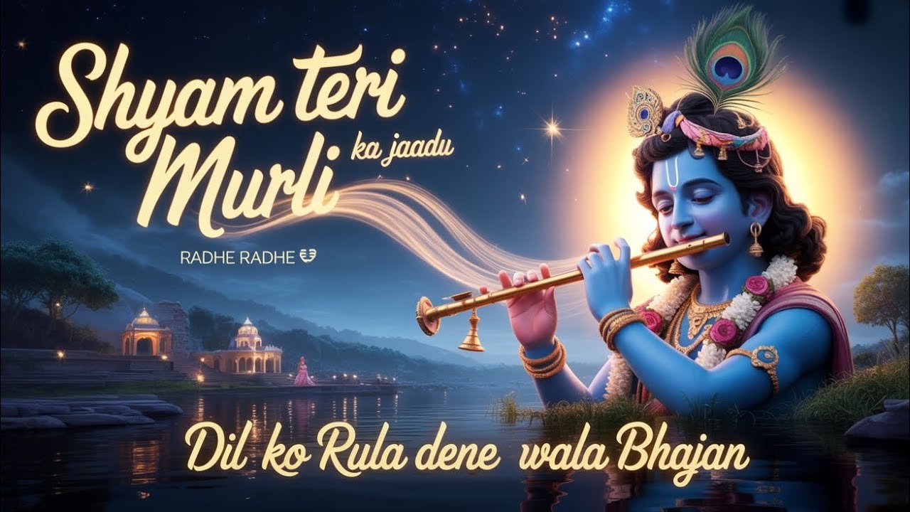 1️⃣ Radhe Radhe 🙏 Krishna Flute Bhajan 🎶 Mind Relax Meditation 🧘‍♂️