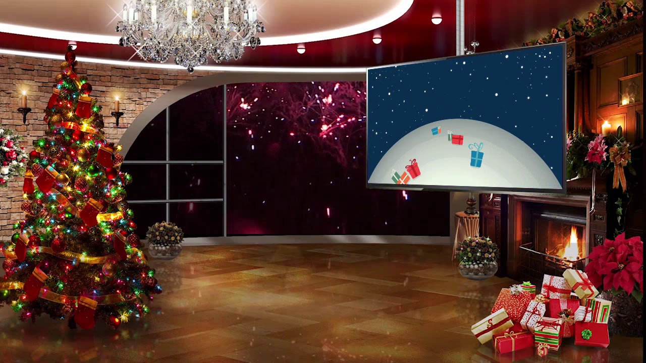 Pink Pineapple Christmas Studio Video Mockup