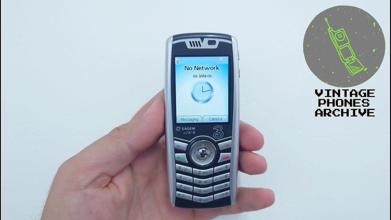 Sagem myW-8 Mobile phone menu browse, ringtones, games, wallpapers