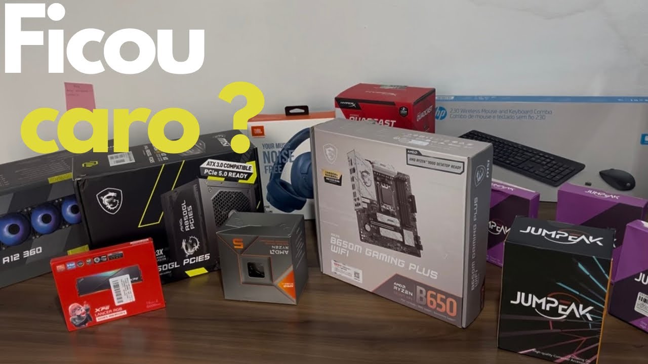 QUANTO  CUSTOU O MEU PRIMEIRO PC GAMER COM RYZEN 5 8600G