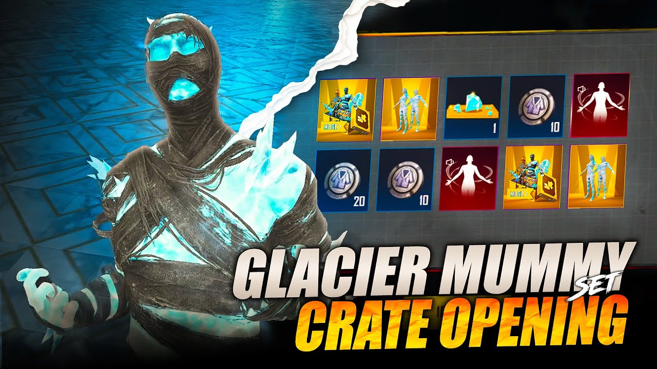 🔥GLACIER MUMMY SET CRATE OPENING | TRYING LUCK ! 10000 UC “EXPERIMENT”