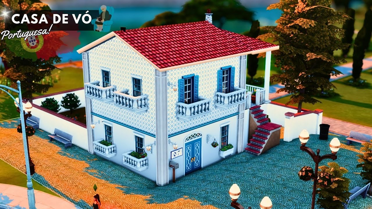 Construí uma casa TÍPICA PORTUGUESA| Estilo casa de vó