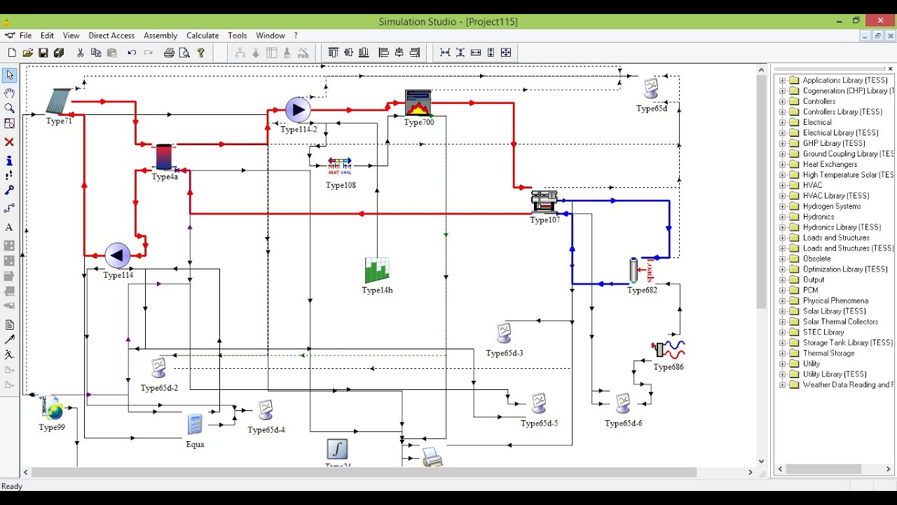 Modeling of solar absorption cooling system in TRNSYS Part 1