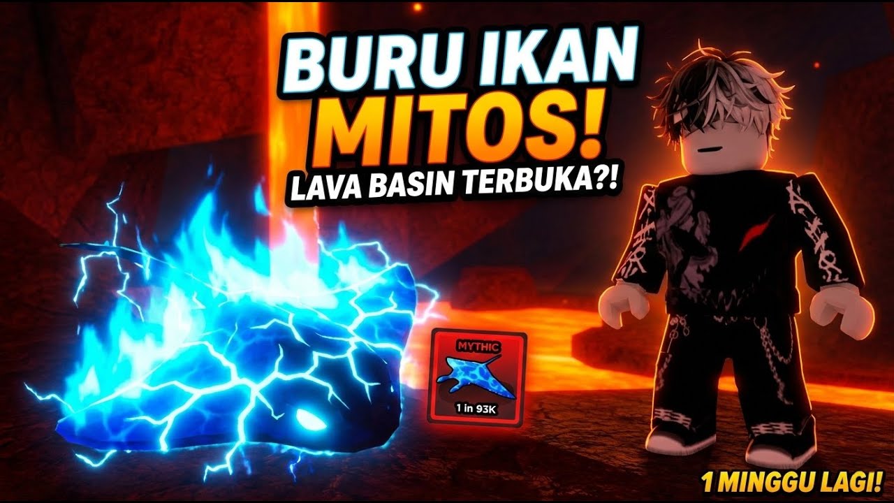 🌋 LIVE FISH IT ROBLOX | BURU IKAN MITOS di KOHANA VOLCANO! 🔥 Buka Lava Basin & RAINBOW COMET SHARK