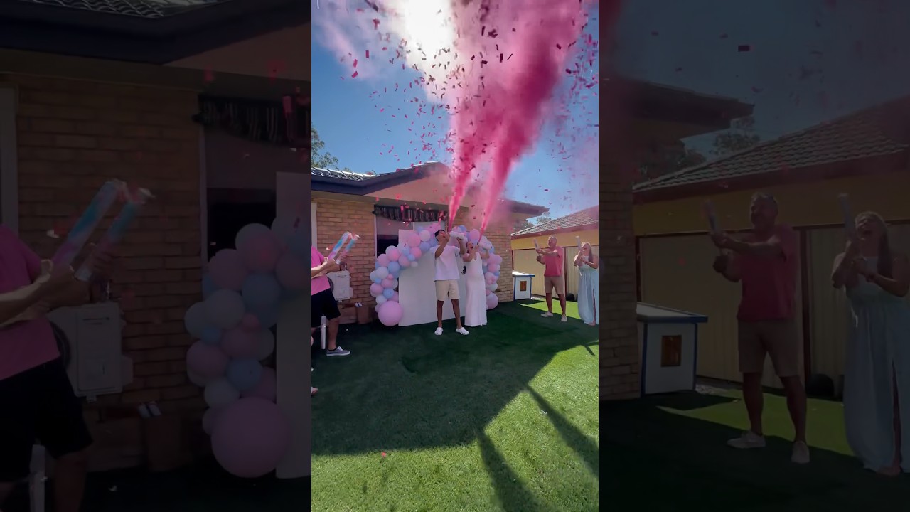 🎉Massive Gender Reveal Display #genderreveal #genderrevealideas #partyideas #party #itsagirl