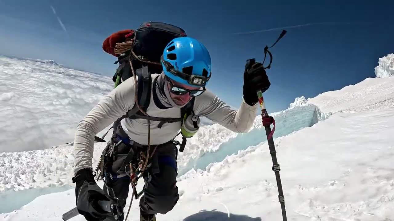 Climbing Mt. Rainier via the Kautz Glacier - Intense Fog leads to a Picture Perfect Summit Day