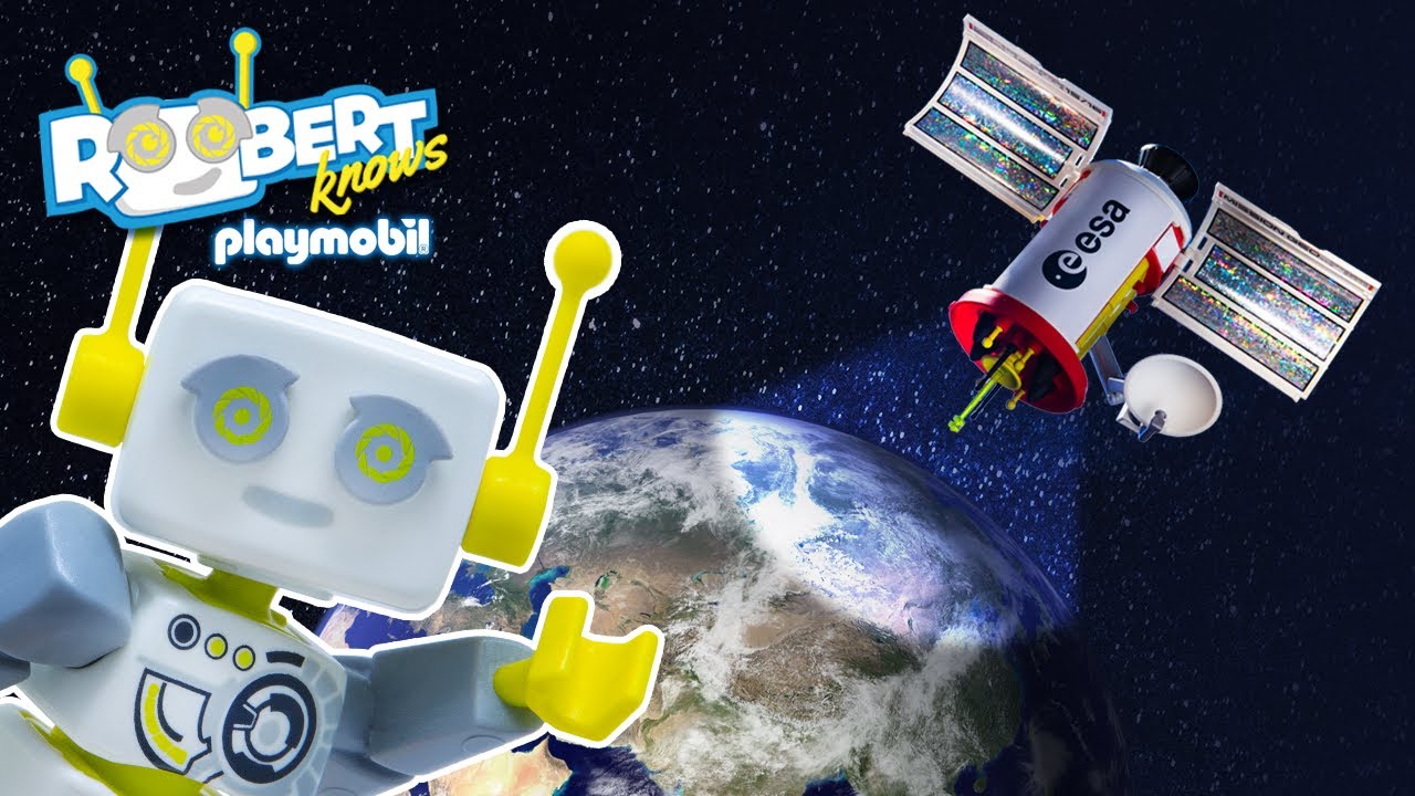 ¿Cómo se realiza una retransmisión vía satélite? | ROBert lo sabe PLAYMOBIL en Español