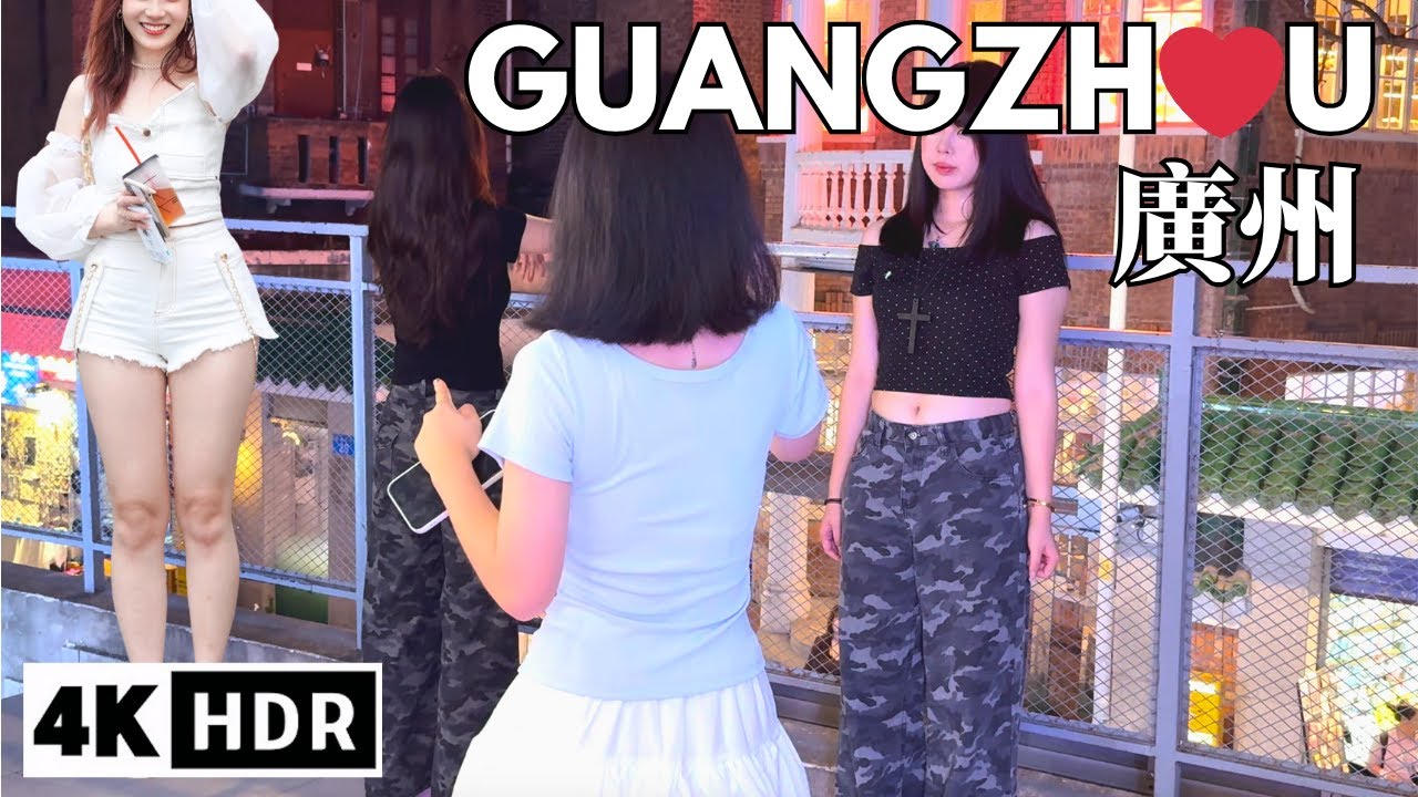 Night Walk Through Guangzhou's Most Popular Streets for Young People | CN Walking Tour 4K HDR