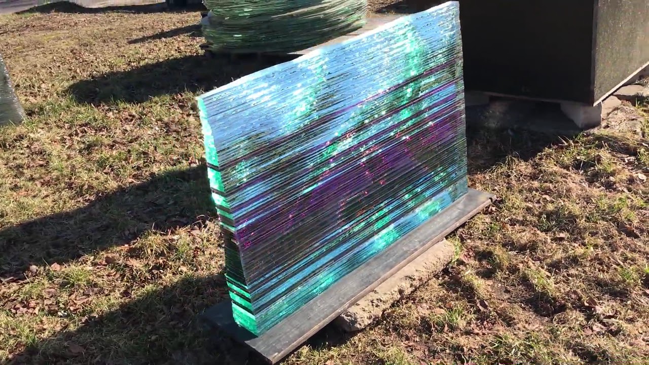 Glass headstone 