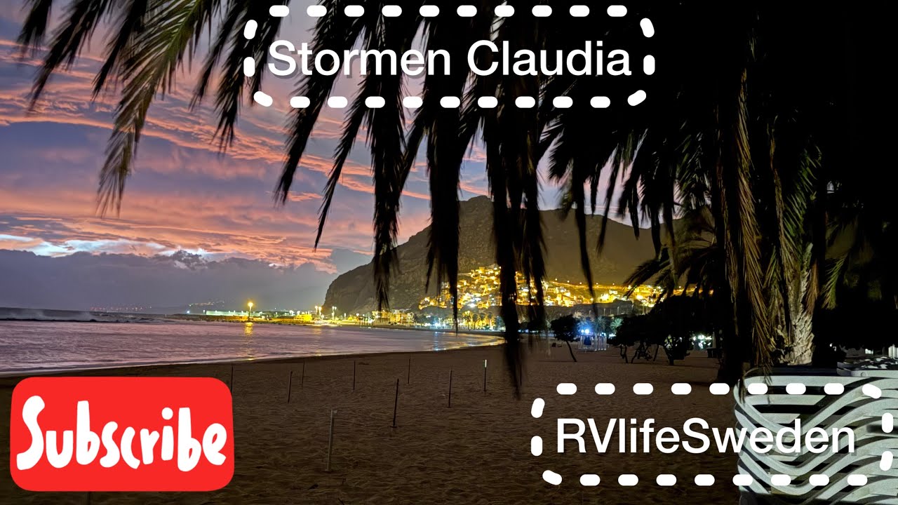 Husbilsliv på Kanarieöarna!Stormen Claudia slår till och vi avslöjar vad vi gör på torsdagar!