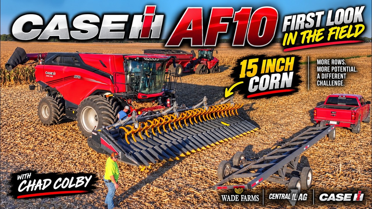 Unleashing the ALL-NEW Case IH AF10 Combine in Action! | Central IL Harvest 2024