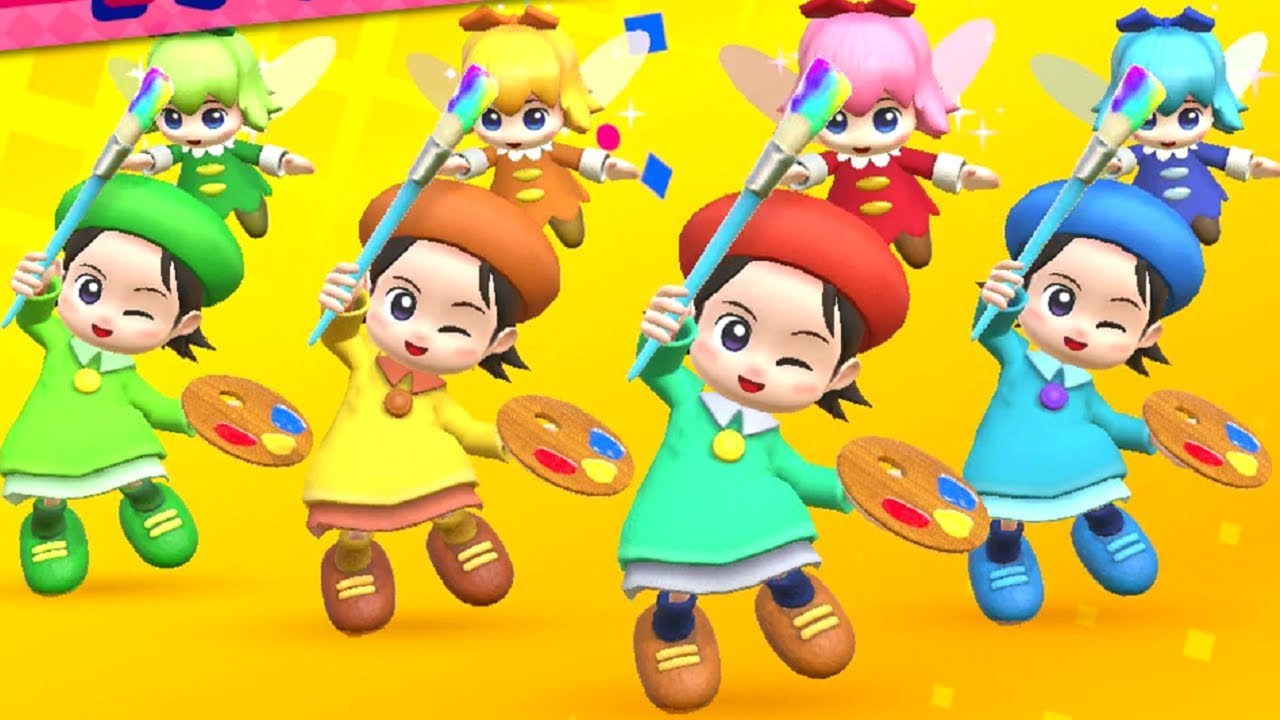 Kirby Star Allies - All Bosses With 4 Adeleine & Ribbon (Soul Melter Difficulty)
