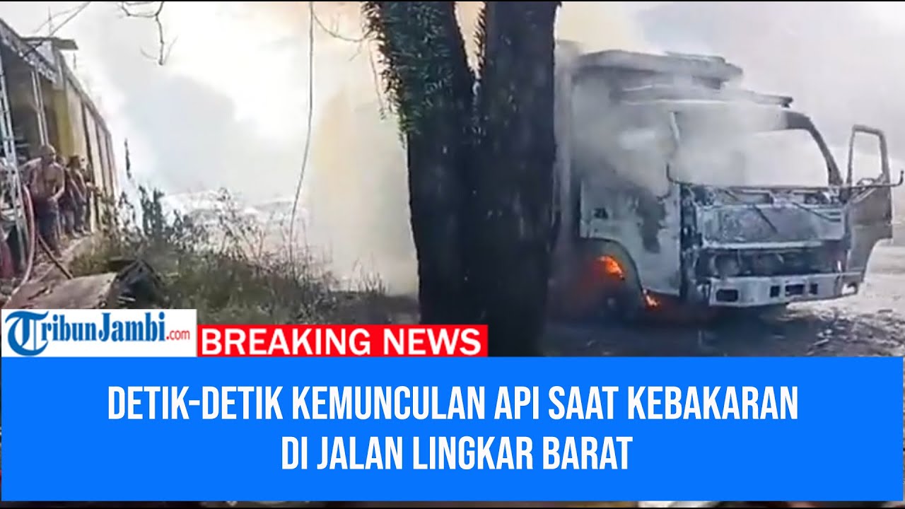 Detik-detik Awal Kebakaran Besar di Jalan Lingkar Barat  Gegerkan Warga Kota Jambi