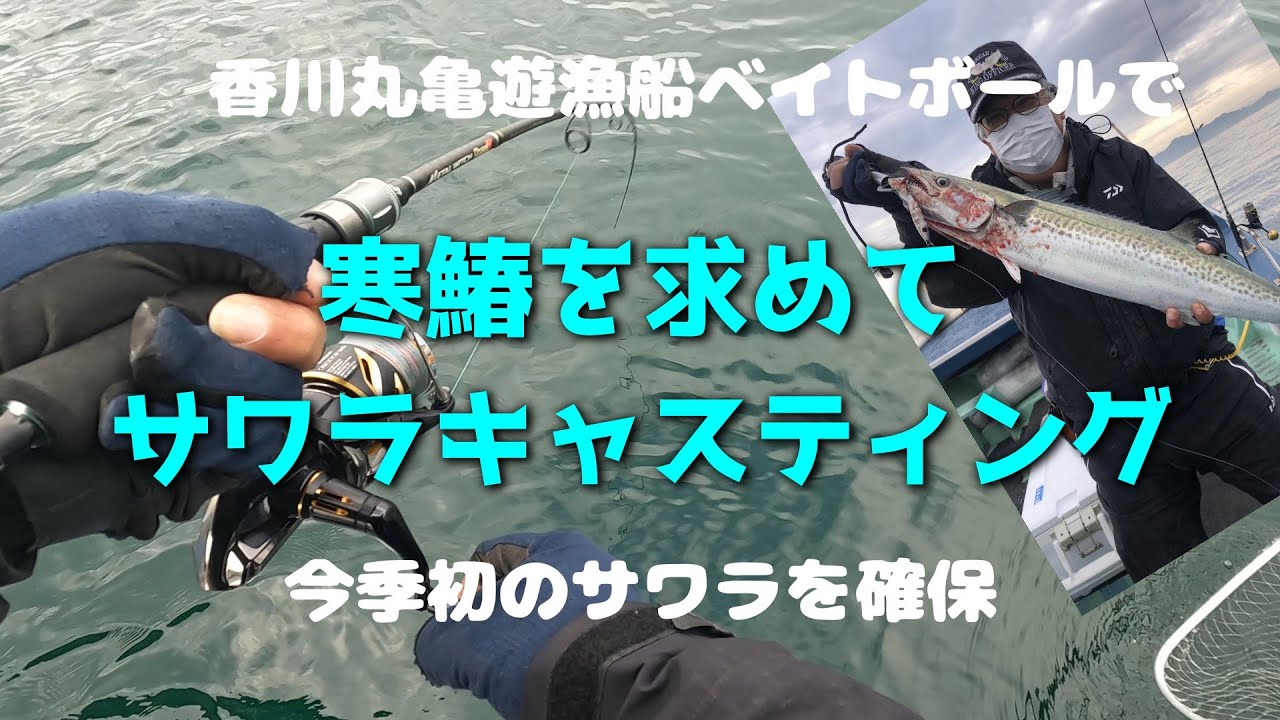 12月中旬香川丸亀　寒鰆を求めてキャスティング今季初鰆確保＃サワラSLJ＃ブレードジギング＃船釣り