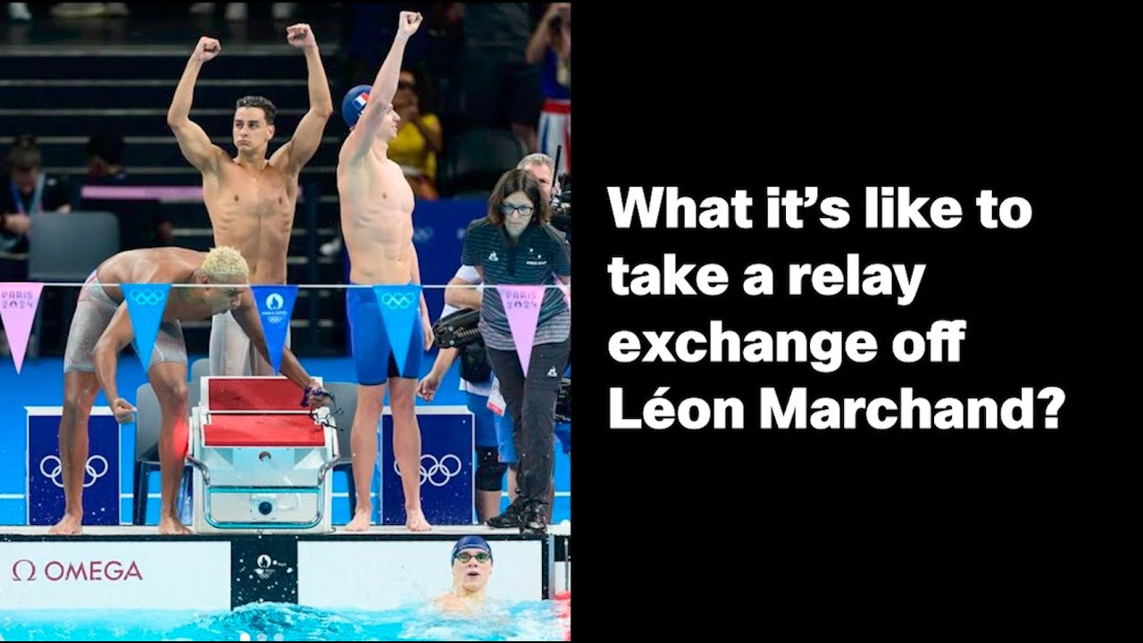 The Scariest Relay Exchange With  Cl&eacute;ment Secchi and L&eacute;on Marchand