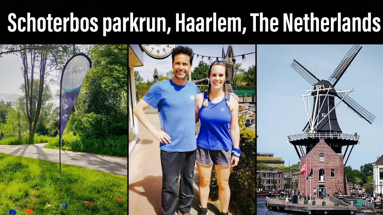 Schoterbos parkrun. Running Whit Monday Extra Day parkrun in Haarlem, Holland. parkrunning Abroad