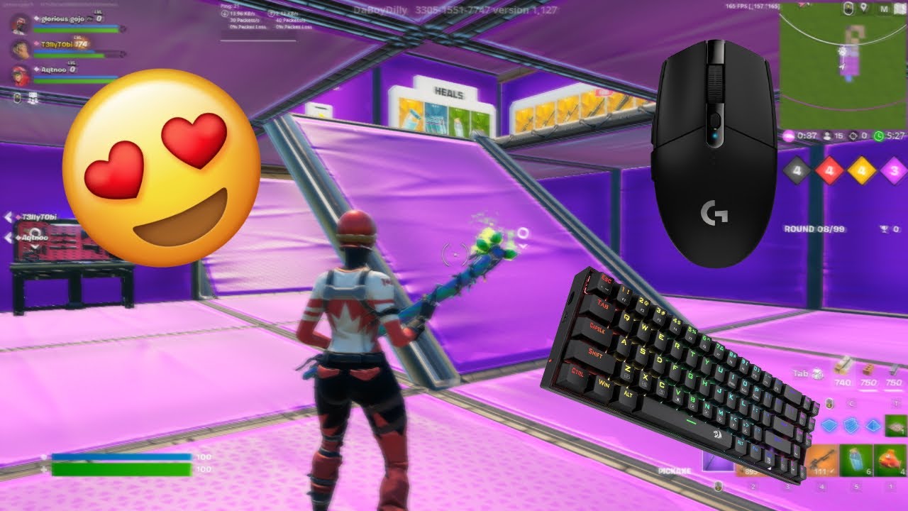 LOGITECH G305 LIGHTSPEED 😴 Fortnite Gameplay⚡Go Goated 3V3V3 360 FPS 4K