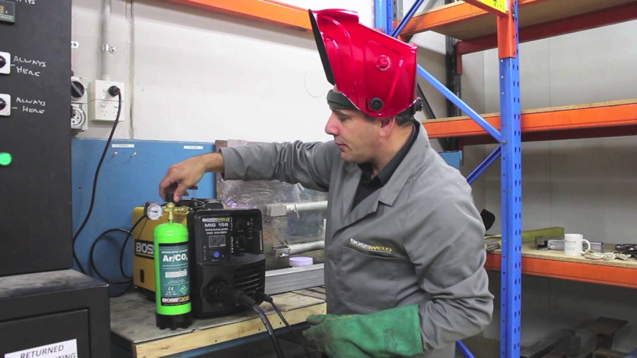 Welding with the correct gas flow