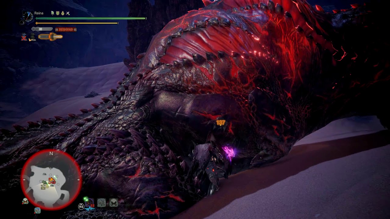 MHW ICEBORNE : PURE SOLO Gunlance (Normal Shells Lvl 7) - Tempered Savage Deviljho/Combo Practice.