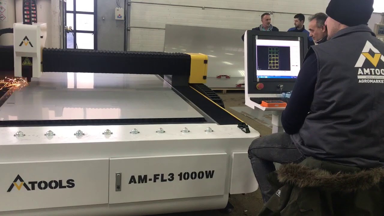 AMTools CNC Fiber Laser - AM-FL3-1000, Snaga: 1000W - Secenje Prohromskog Lima Debljine 1.5mm