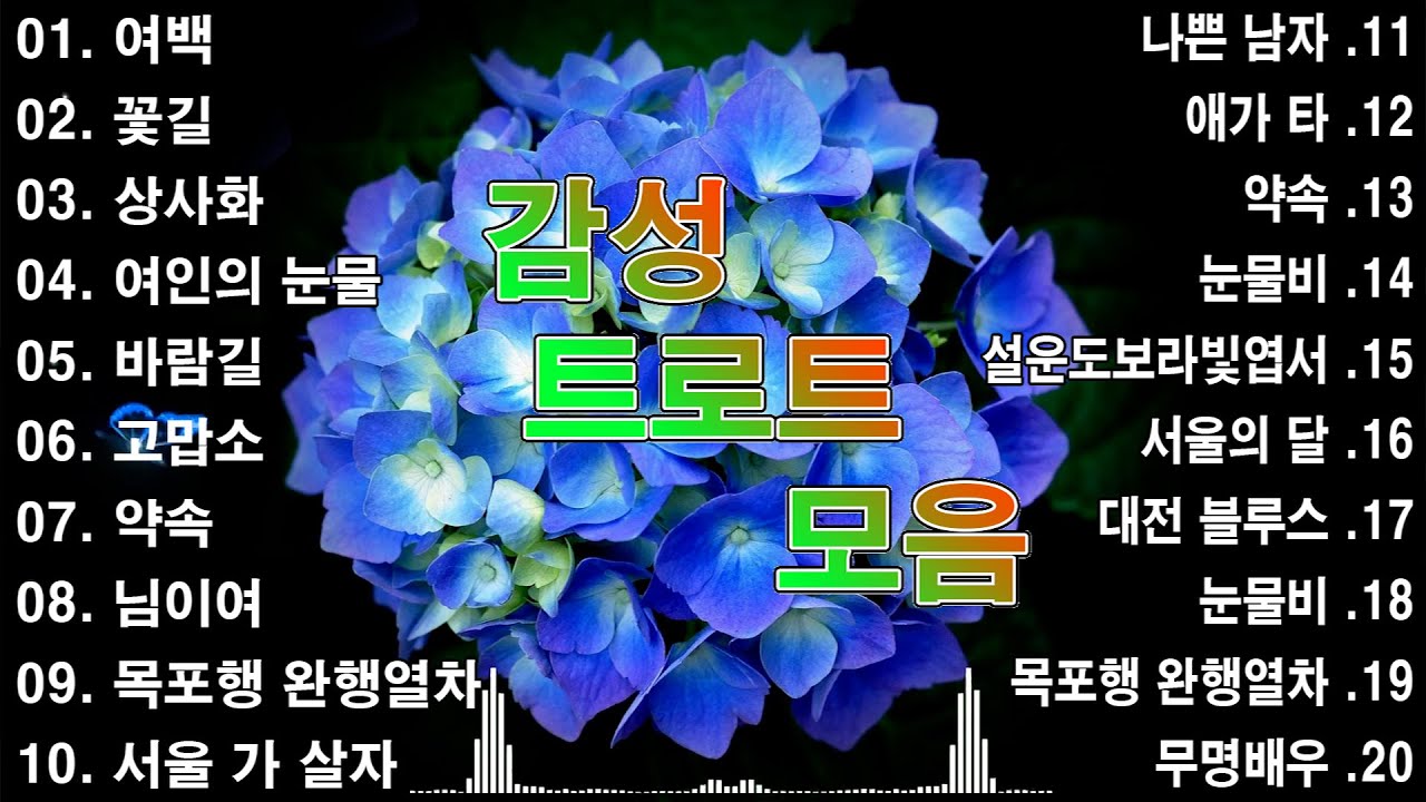 감성 트로트 모음 KPOP (TROT) PLAYLIST (꽃길.상사화.여인의 눈물.회룡포.바람길.김희재.장민호.지은.홍지윤.정동원.영탁...)