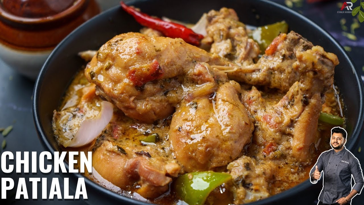 चिकन पटियाला सबसे आसान तरीके से | Chicken Patiala Recipe Hindi | Atanur Rannaghar Hindi
